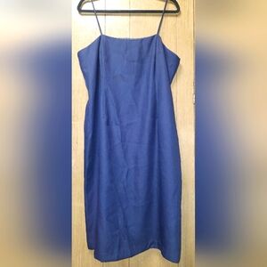 14P formal mini dress wavy blue spaghetti strap